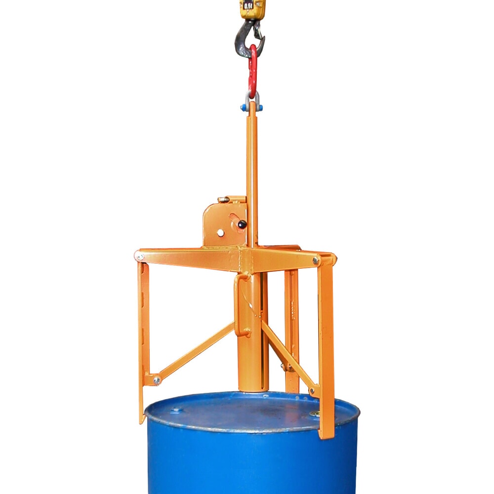 Zdjęcie produktu: Bauer® chwytak do beczek 3P, 3-punktowy system mocujący, udźwig 400 kg, lakierowany, żółtopomarańczowy