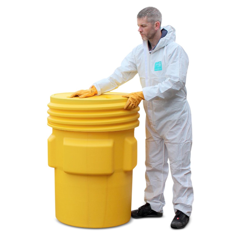 Zdjęcie produktu nr 3: Bezpieczna beczka z HDPE, dopuszczenie ONZ, z przykręcaną pokrywą, 361 l