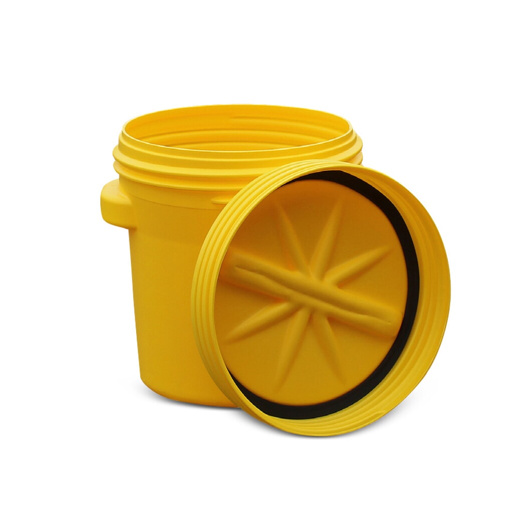 Bezpieczna beczka z HDPE, dopuszczenie ONZ, z przykręcaną pokrywą i 2 uchwytami, 77 l Zdjęcie produktu nr 1: Bezpieczna beczka z HDPE, dopuszczenie ONZ, z przykręcaną pokrywą i 2 uchwytami, 77 l