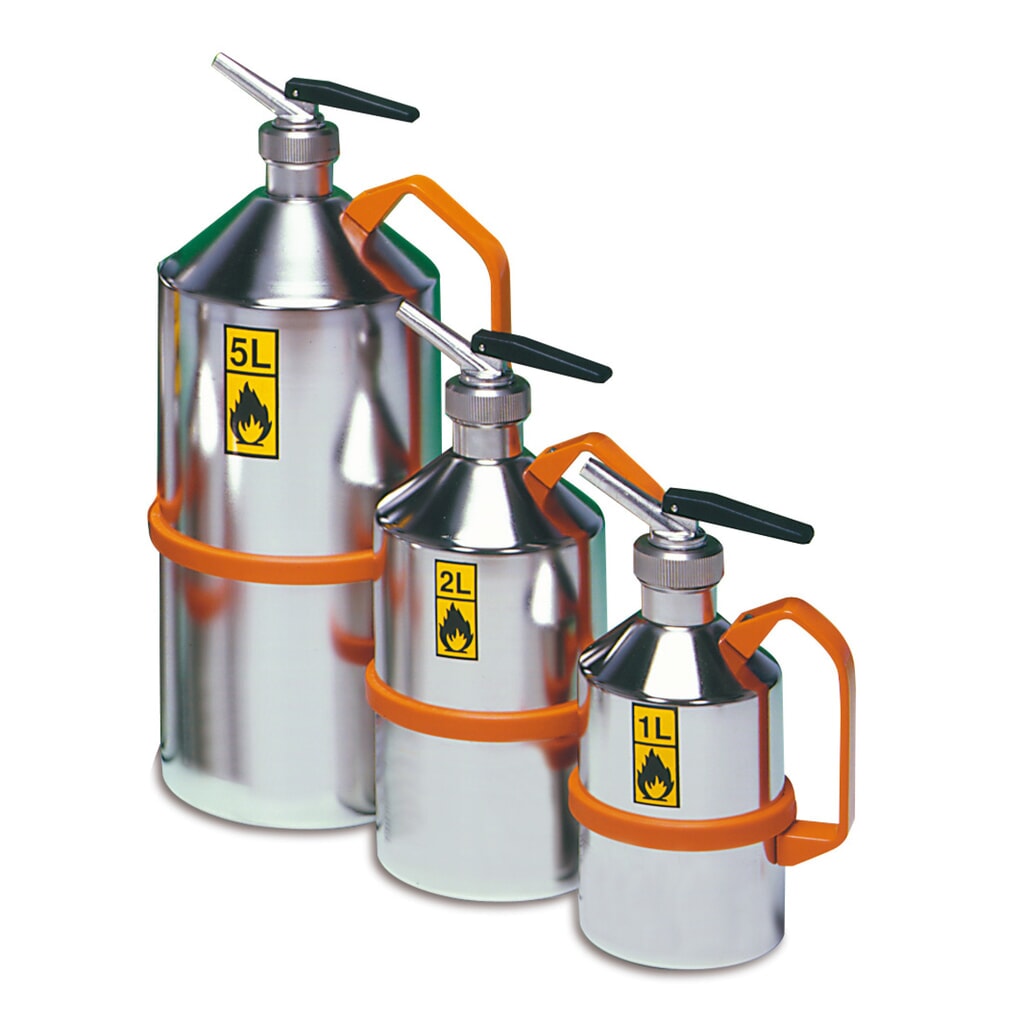 Zbiornik bezpieczeństwa ze stali szlachetnej, z precyzyjnym dozownikiem, 5 l Zdjęcie produktu: Zbiornik bezpieczeństwa ze stali szlachetnej, z precyzyjnym dozownikiem, 5 l