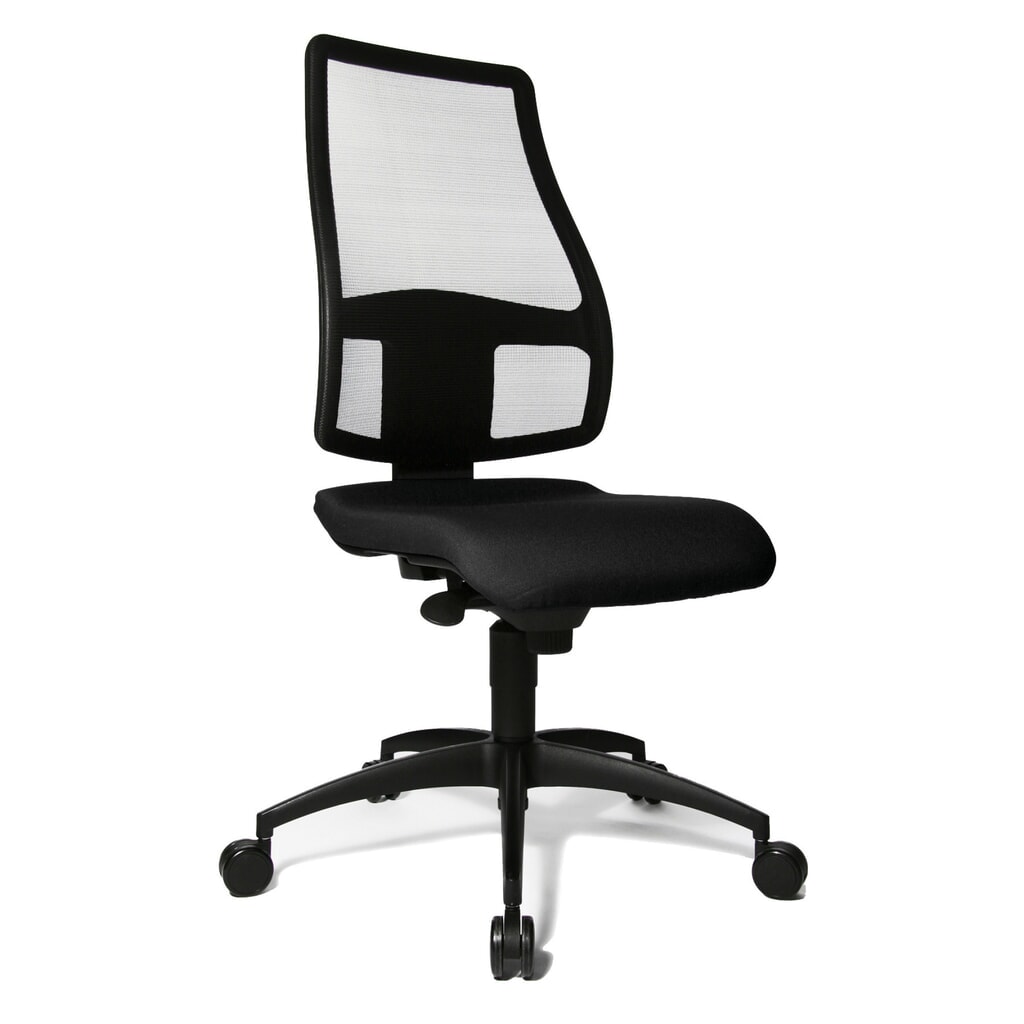 Biurowe krzesło obrotowe Topstar® Synchro, oddychające oparcie siatkowe, czarne Zdjęcie produktu: Biurowe krzesło obrotowe Topstar® Synchro, oddychające oparcie siatkowe, czarne