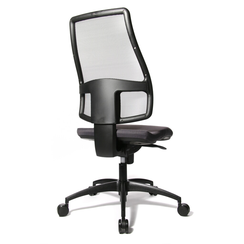 Biurowe krzesło obrotowe Topstar® Synchro, oddychające oparcie siatkowe, antracyt Zdjęcie produktu nr 3: Biurowe krzesło obrotowe Topstar® Synchro, oddychające oparcie siatkowe, antracyt