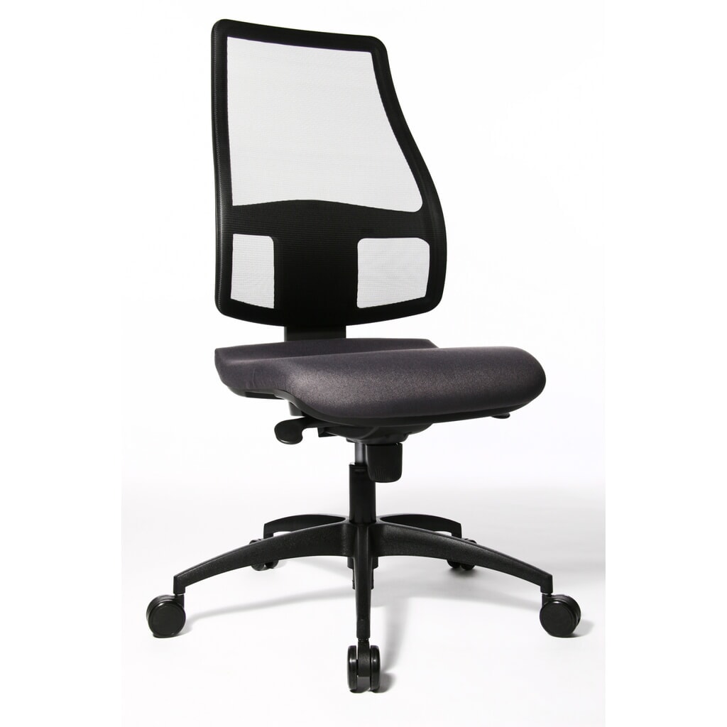 Zdjęcie produktu: Biurowe krzesło obrotowe Topstar® Synchro, oddychające oparcie siatkowe, antracyt