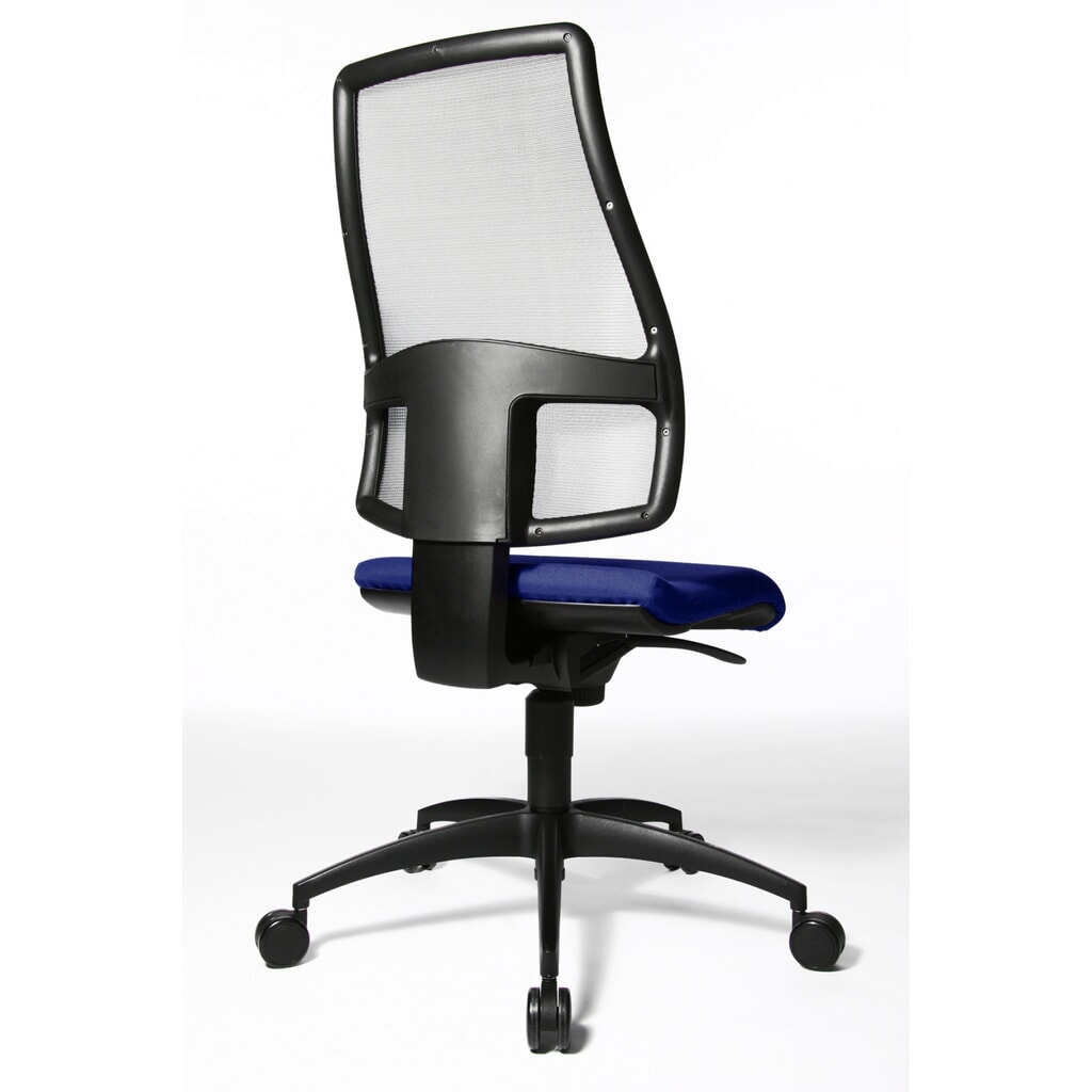 Biurowe krzesło obrotowe Topstar® Synchro, oddychające oparcie siatkowe, błękit królewski Zdjęcie produktu nr 3: Biurowe krzesło obrotowe Topstar® Synchro, oddychające oparcie siatkowe, błękit królewski