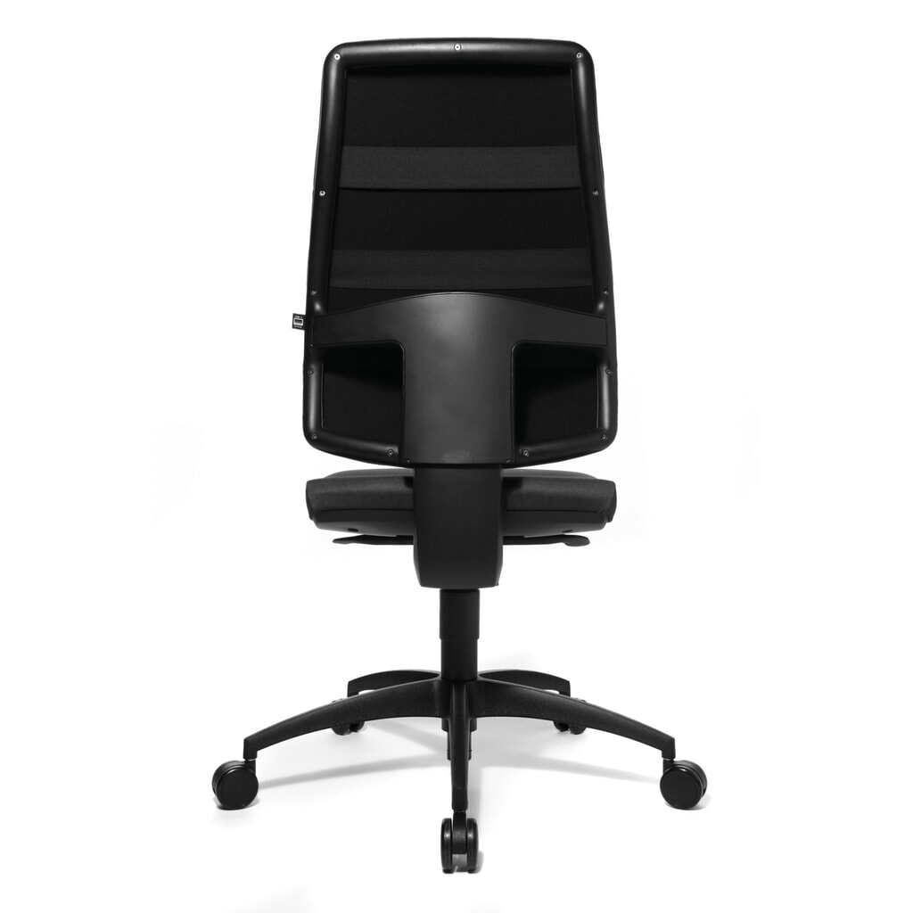 Krzesło biurowe obrotowe Topstar® Synchro, tapicerowane oparcie, ergonomiczne siedzisko podpierające miednicę, antracytowe Zdjęcie produktu nr 4: Krzesło biurowe obrotowe Topstar® Synchro, tapicerowane oparcie, ergonomiczne siedzisko podpierające miednicę, antracytowe