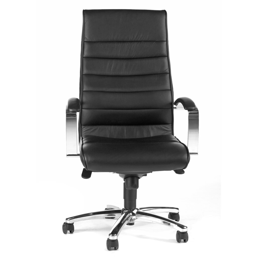 Zdjęcie produktu nr 1: Biurowe krzesło obrotowe Topstar® TD LUX 10, mechanizm przechylania do fotela szefa, z podłokietnikami, kolor czarny