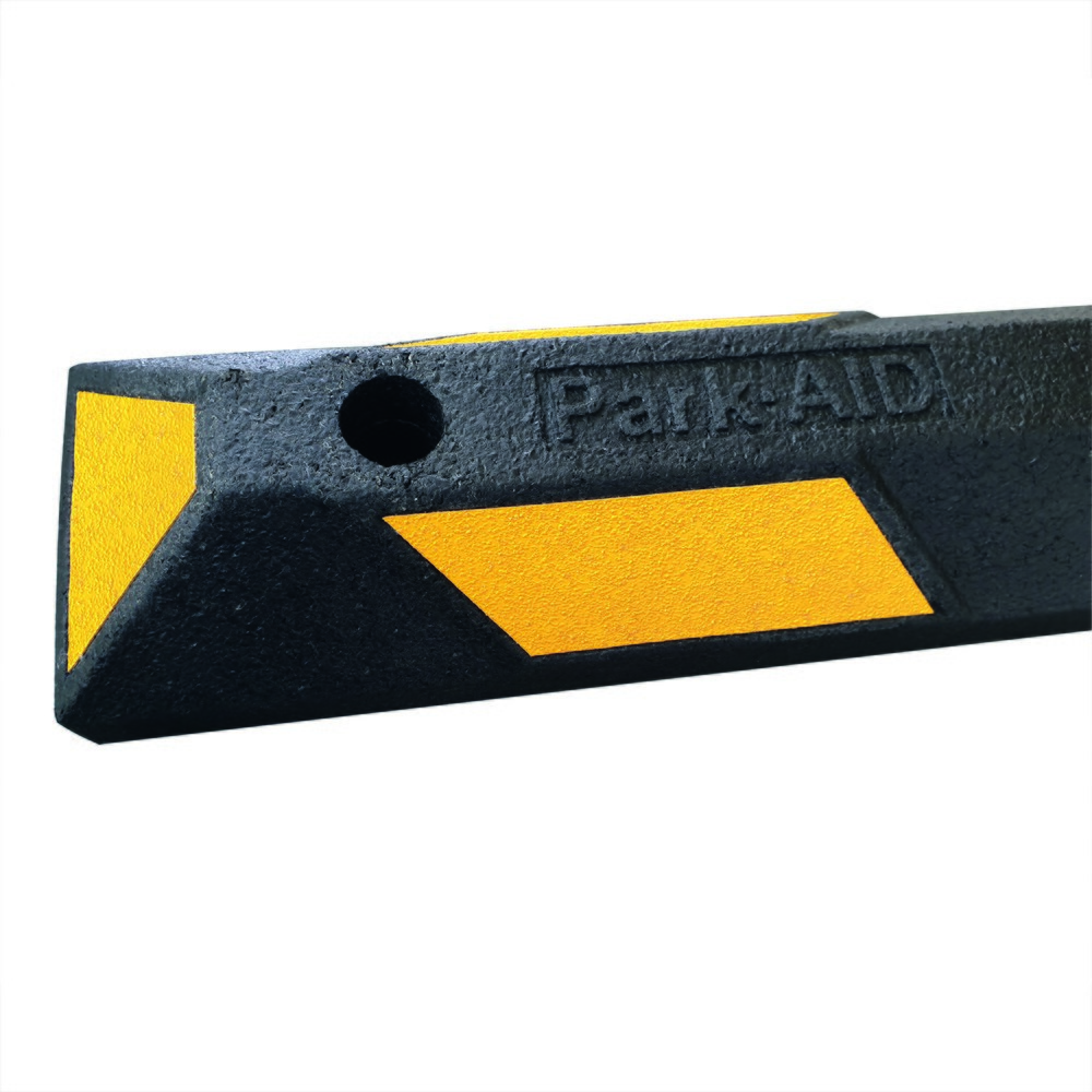 Zdjęcie produktu nr 3: Park-Aid® ogranicznik kół, czarny z żółtą taśmą odblaskową, szerokość 900mm