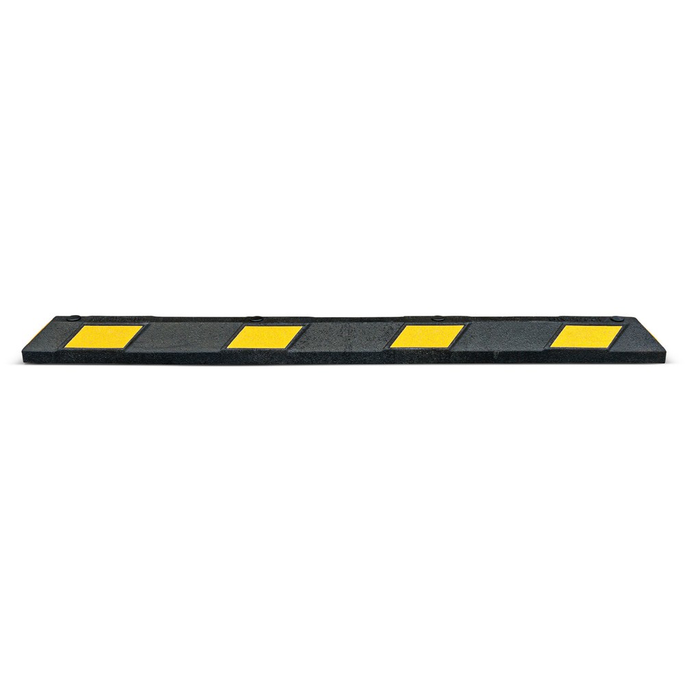 Zdjęcie produktu nr 1: Park-Aid® ogranicznik kół, czarny z żółtą taśmą odblaskową, szerokość 1800mm