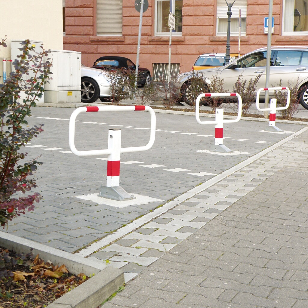 Zdjęcie produktu nr 3: Blokada uchylna Plus, biała, z odblaskami, do zabetonowania