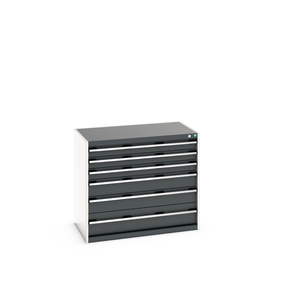 Obraz produktu: bott cubio szafa z szufladami, szuflady 3 x 100 + 2 x 150 x 1 x 200 mm, udźwig 200 kg, szerokość 1050 mm, szary antracyt