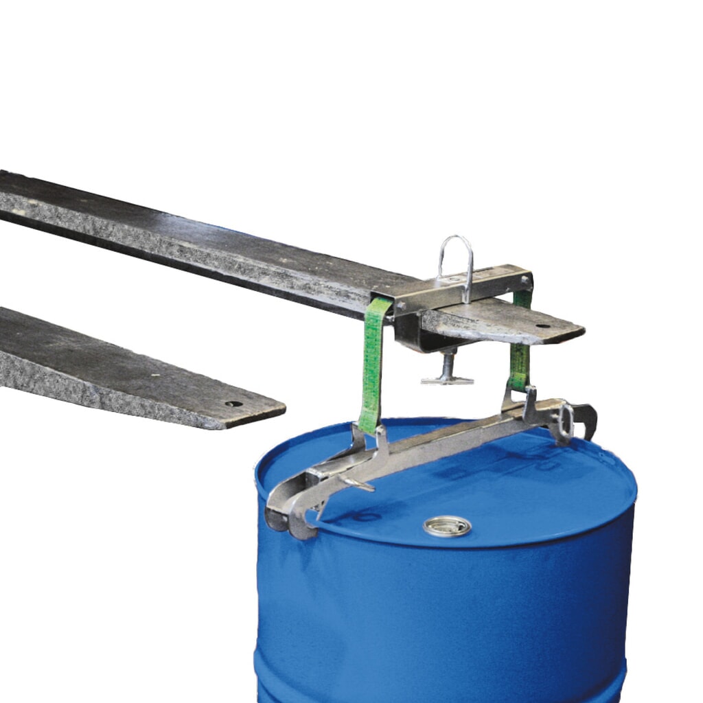Chwytak do beczek, udźwig 250 kg, Ø beczki 420 do 640 mm, ocynkowany ogniowo Zdjęcie produktu nr 1: Chwytak do beczek, udźwig 250 kg, Ø beczki 420 do 640 mm, ocynkowany ogniowo