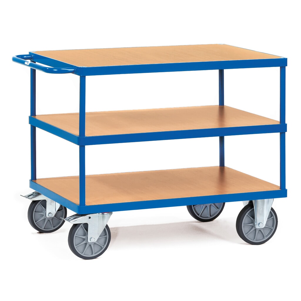 Zdjęcie produktu: Ciężki wózek stołowy i montażowy fetra®, 3 poziomy o wymiarach 500 x 850 mm
