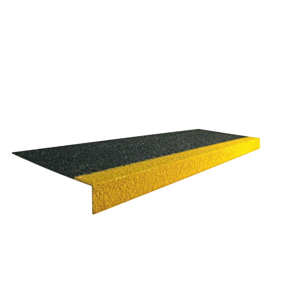 Obraz produktu: COBA Antypoślizgowy profil schodowy COBAGRiP® Stair Tread, wys. x szer. x gł. 5,5 x 750 x 345 mm, kolor czarny/żółty