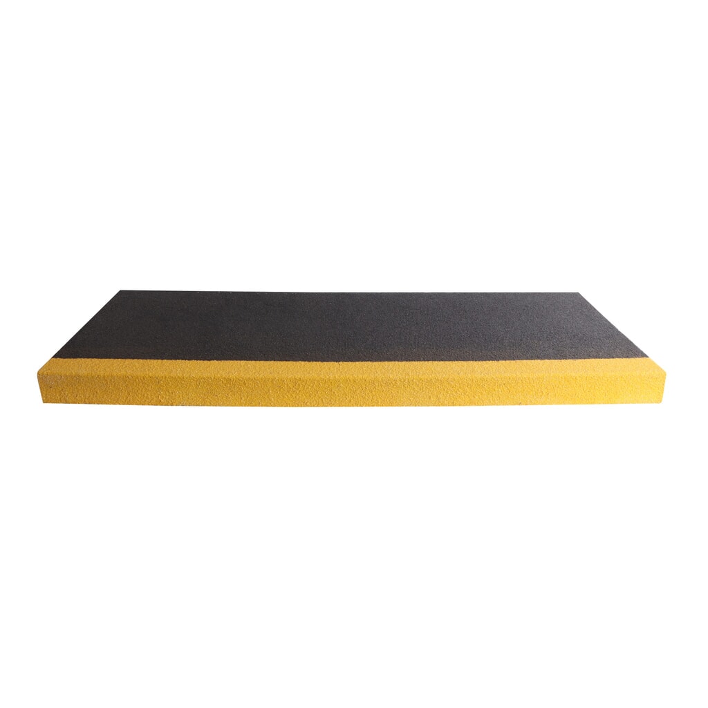 Zdjęcie produktu nr 2: COBA Antypoślizgowy profil schodowy COBAGRiP® Stair Tread, wys. x szer. x gł. 5,5 x 1000 x 345 mm, kolor czarny/żółty