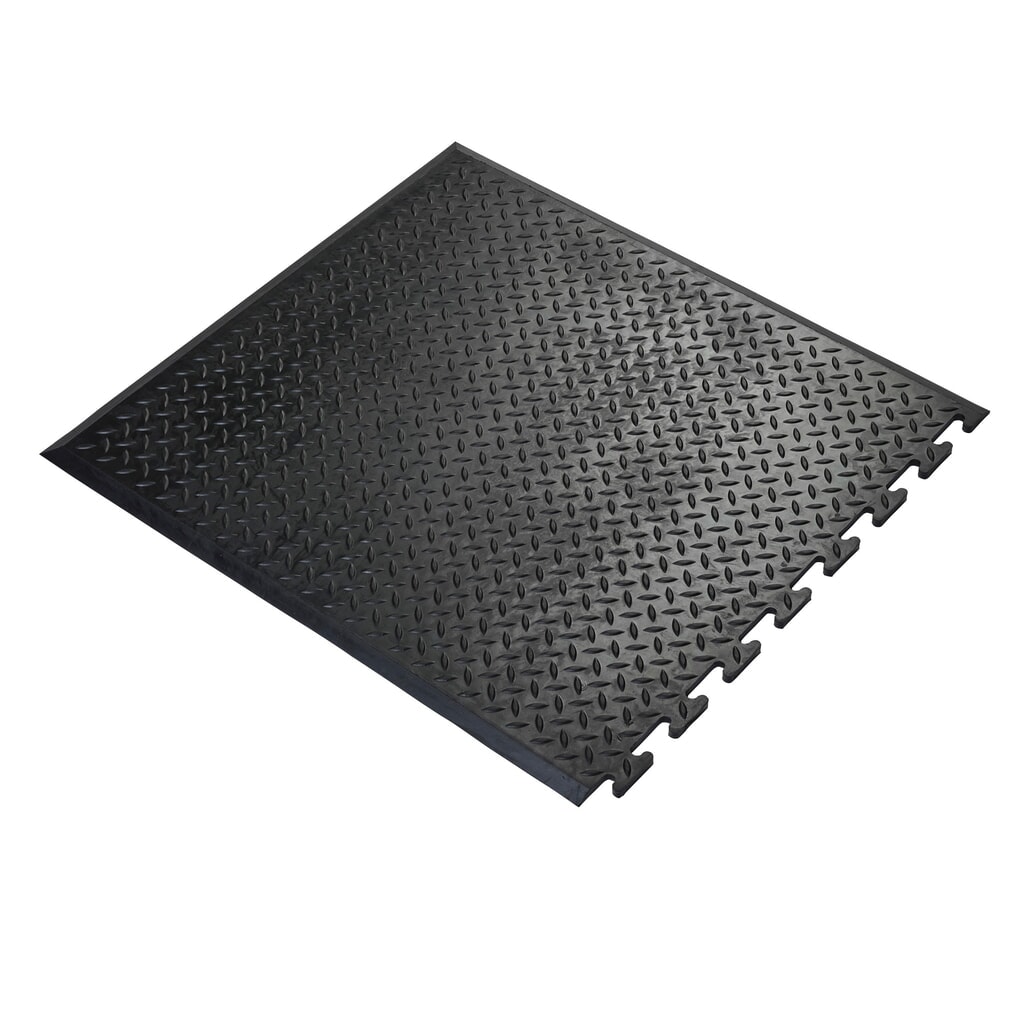 Zdjęcie produktu: COBA Mata do miejsca pracy Comfort-Lok, element końcowy, szer. x gł. 700 x 800 mm, kolor czarny