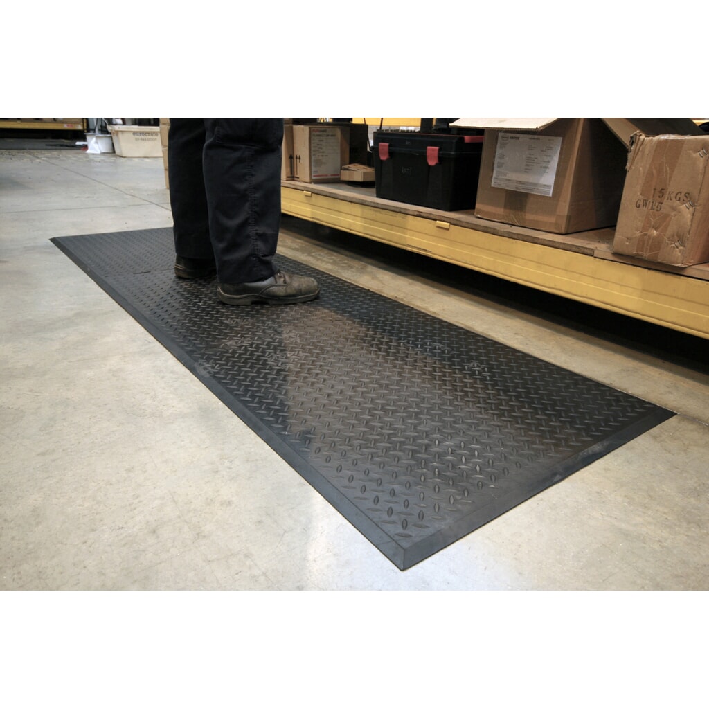 Zdjęcie produktu nr 4: COBA Mata do miejsca pracy Comfort-Lok, element końcowy, szer. x gł. 700 x 800 mm, kolor czarny