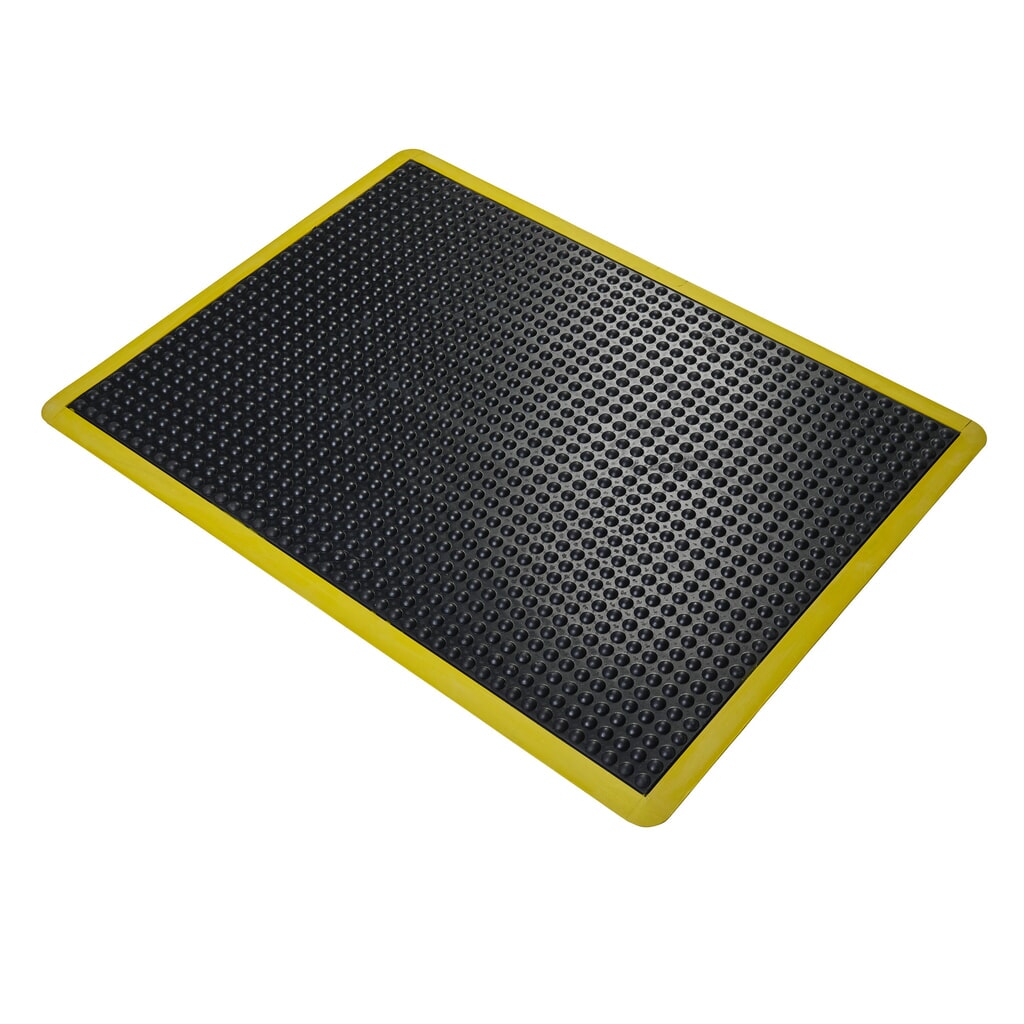 Zdjęcie produktu: COBA Mata przeciwzmęczeniowa Bubblemat Safety, szer. x gł. 600 x 900 mm, kolor czarny/żółty