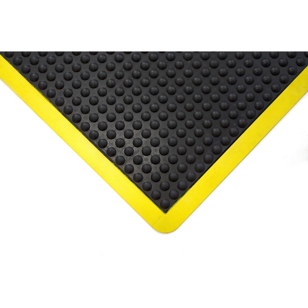 Zdjęcie produktu nr 2: COBA Mata przeciwzmęczeniowa Bubblemat Safety, szer. x gł. 600 x 900 mm, kolor czarny/żółty