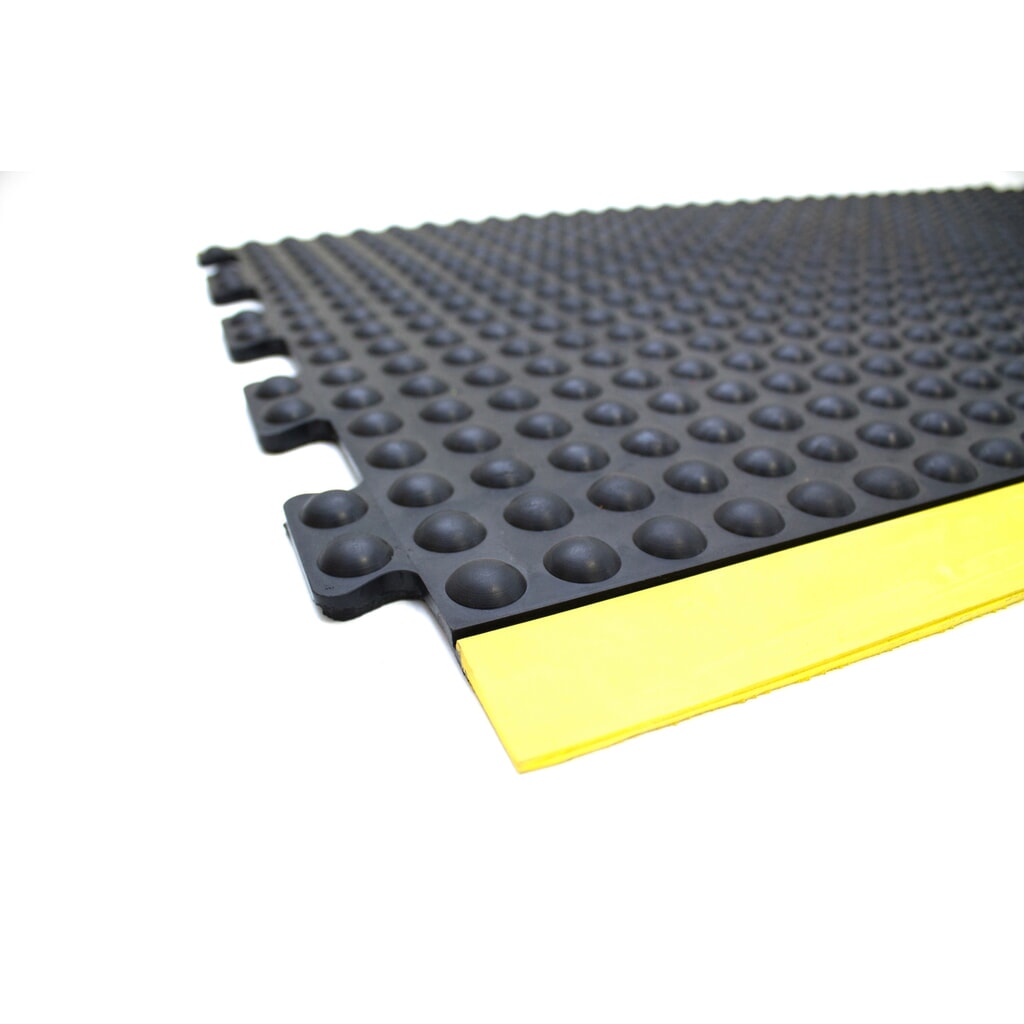 COBA Mata przeciwzmęczeniowa Bubblemat Safety, element środkowy, szer. x gł. 600 x 900 mm, kolor czarny/żółty Zdjęcie produktu nr 2: COBA Mata przeciwzmęczeniowa Bubblemat Safety, element środkowy, szer. x gł. 600 x 900 mm, kolor czarny/żółty