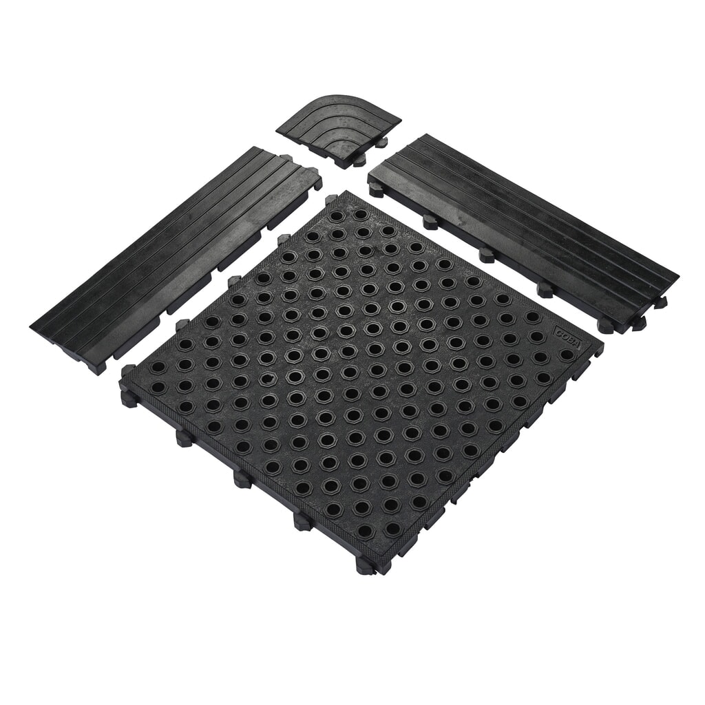Zdjęcie produktu: COBA Mata przeciwzmęczeniowa Fatigue Lock Premium, krawędź, żeńska, kolor czarny