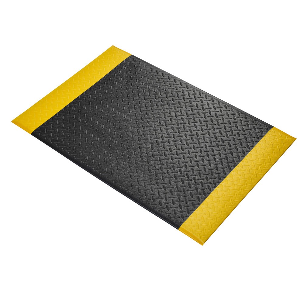 Zdjęcie produktu nr 1: COBA Mata przeciwzmęczeniowa Orthomat® Diamond, szer. x gł. 600 x 900 mm, kolor czarny/żółty