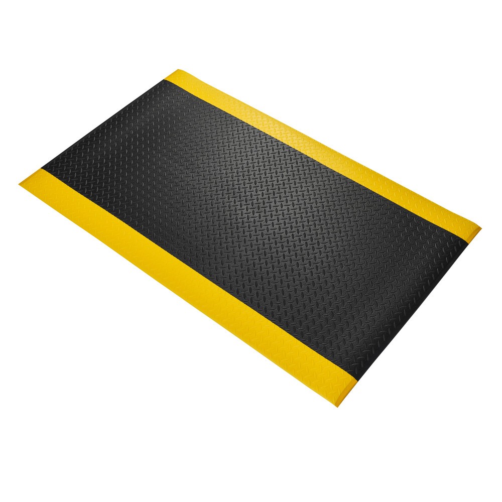 Zdjęcie produktu nr 1: COBA Mata przeciwzmęczeniowa Orthomat® Diamond, szer. x gł. 900 x 1500 mm, kolor czarny/żółty