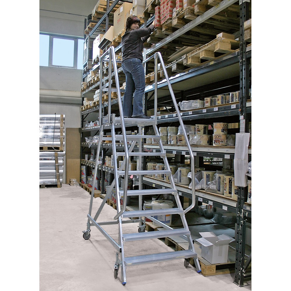 Zdjęcie produktu nr 12: Drabina z podestem KRAUSE®, przejezdna, wysokość 1,20 m