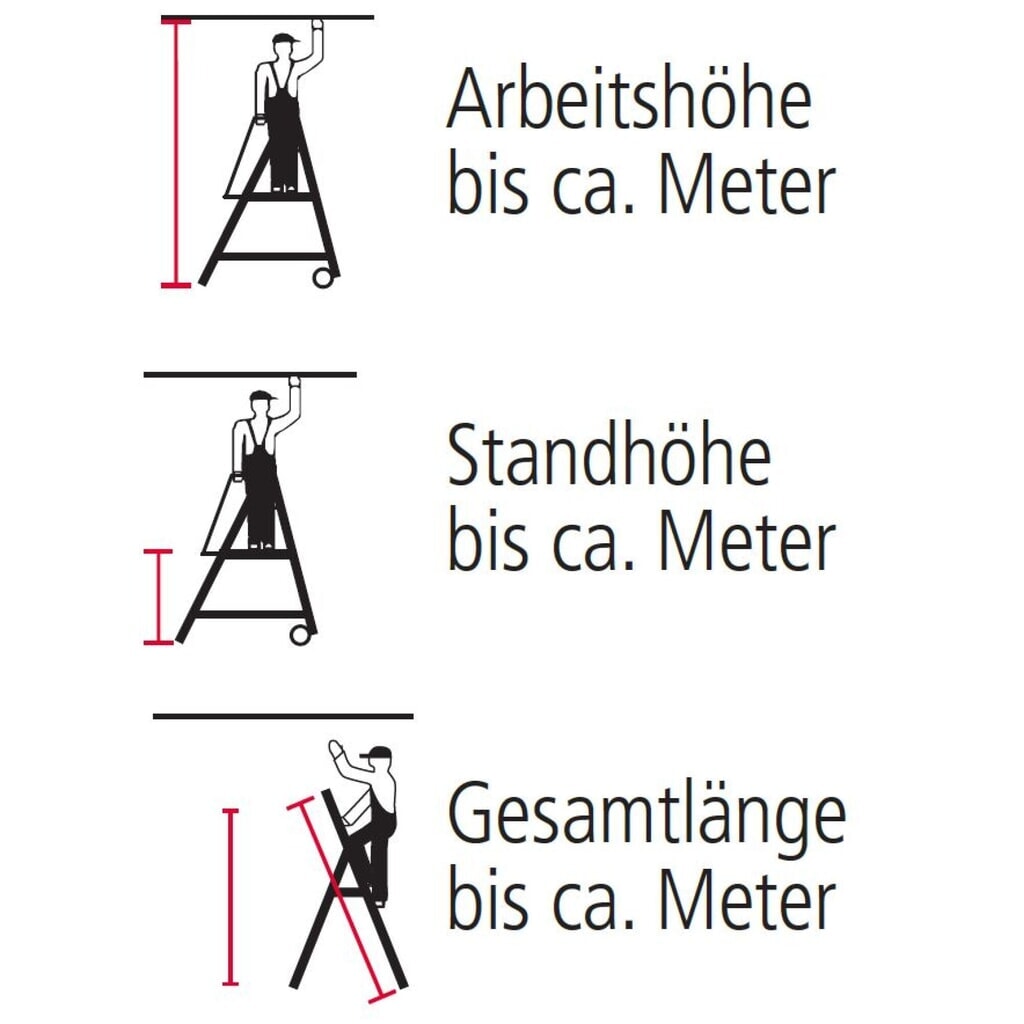 Drabina teleskopowa KRAUSE® STABILO Vario, balast 20 kg, wysokość w stanie stojącym 1,10 m Zdjęcie produktu nr 3: Drabina teleskopowa KRAUSE® STABILO Vario, balast 20 kg, wysokość w stanie stojącym 1,10 m
