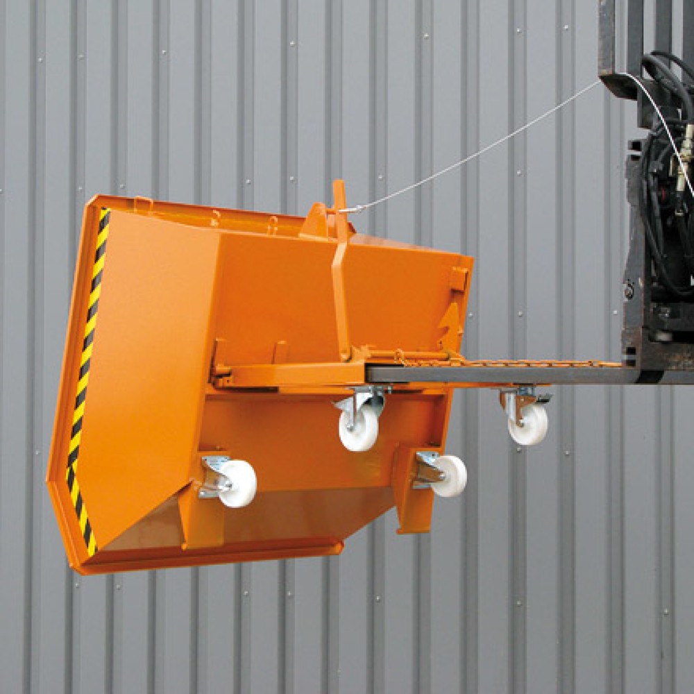 Zdjęcie produktu nr 2: kontener przechylający z automatycznym rozwijaniem, niska wysokość zabudowy, pojemność 0,5 m³, goryczka