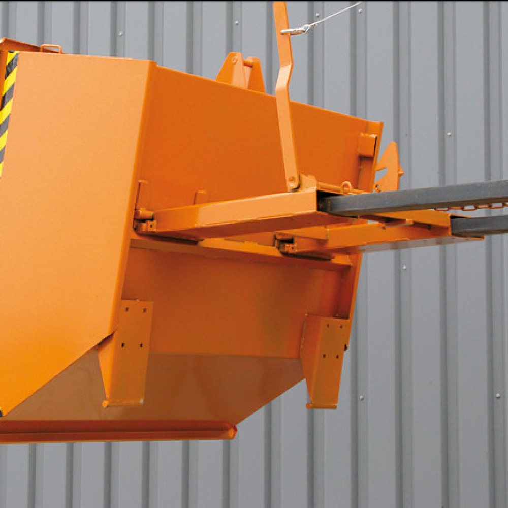 Zdjęcie produktu nr 4: kontener przechylający z automatycznym rozwijaniem, niska wysokość zabudowy, pojemność 0,5 m³, goryczka