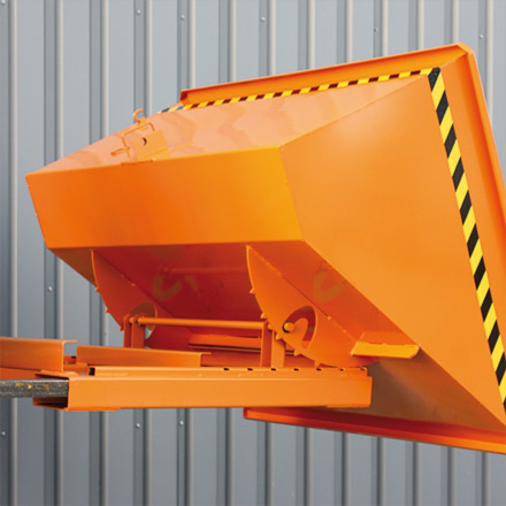 Zdjęcie produktu nr 3: Zbiornik przechylny z prowadnicami, pojemność 0,75 m³, ocynkowany ogniowo