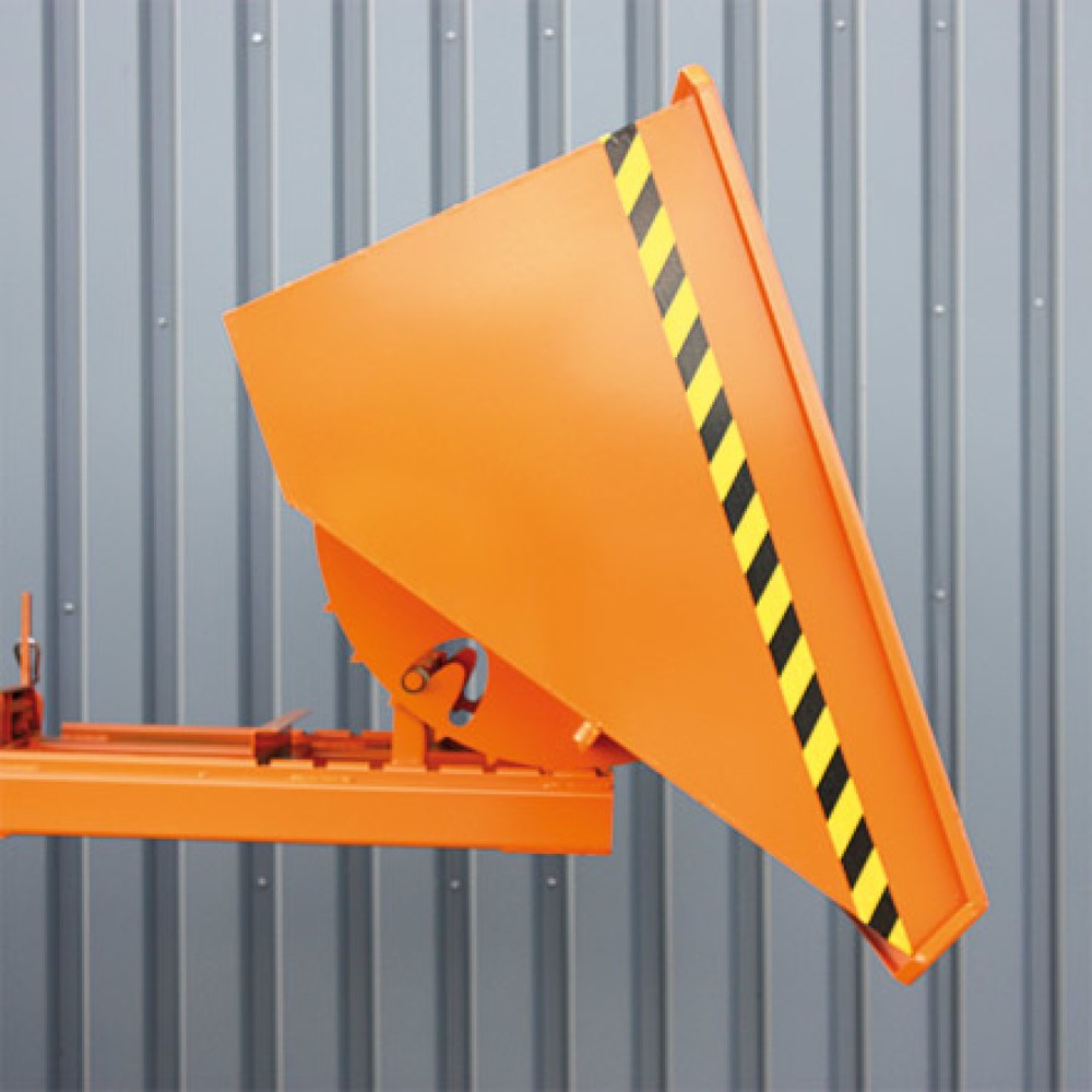 Zdjęcie produktu nr 4: Zbiornik przechylny z prowadnicami, pojemność 0,75 m³, ocynkowany ogniowo