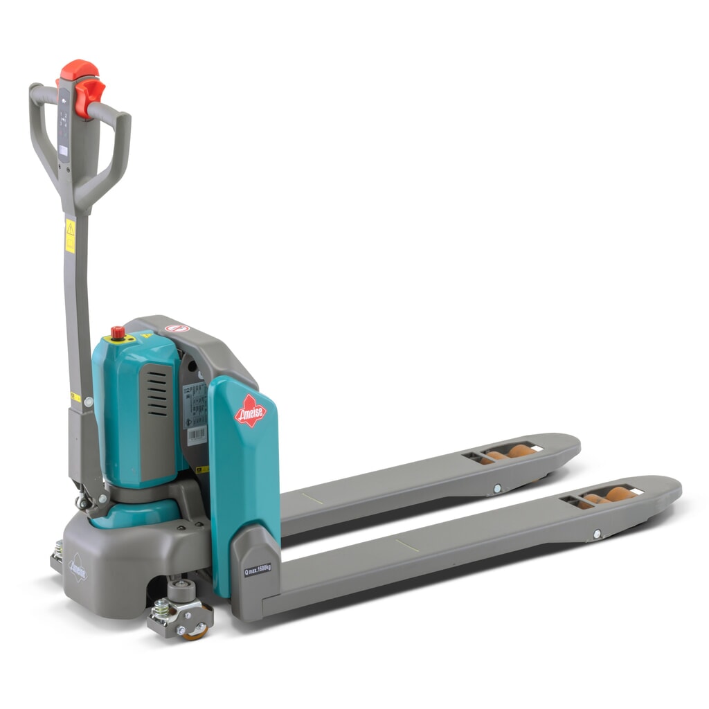 Elektryczny wózek paletowy Ameise® PTE 1.6, udźwig 1600 kg, długość wideł 1150 mm Zdjęcie produktu: Elektryczny wózek paletowy Ameise® PTE 1.6, udźwig 1600 kg, długość wideł 1150 mm