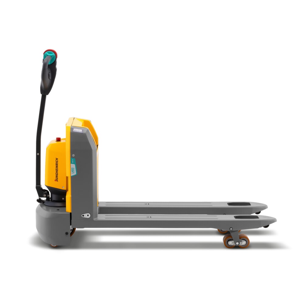 Zdjęcie produktu nr 2: Elektryczny wózek paletowy Jungheinrich AME 15, udźwig 1500 kg, długość wideł 1150 mm, specjalna szerokość wideł 670 mm, rolki podwójne