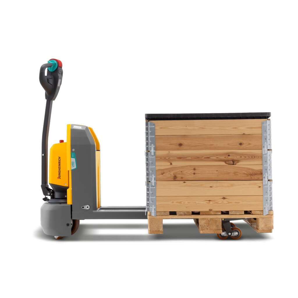 Zdjęcie produktu nr 5: Elektryczny wózek paletowy Jungheinrich AME 15, udźwig 1500 kg, długość wideł 1150 mm, specjalna szerokość wideł 670 mm, rolki podwójne
