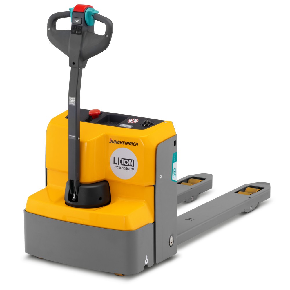 Obraz produktu: Elektryczny wózek paletowy Jungheinrich EJE M15, udźwig 1500 kg, długość wideł 1150 mm