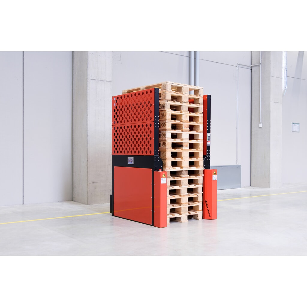 Hagenauer+Denk magazyn palet PalServer Universal, 15 palet, szer. x dł. 800 x 1200 mm, krwisto-pomarańczowy Zdjęcie produktu nr 1: Hagenauer+Denk magazyn palet PalServer Universal, 15 palet, szer. x dł. 800 x 1200 mm, krwisto-pomarańczowy