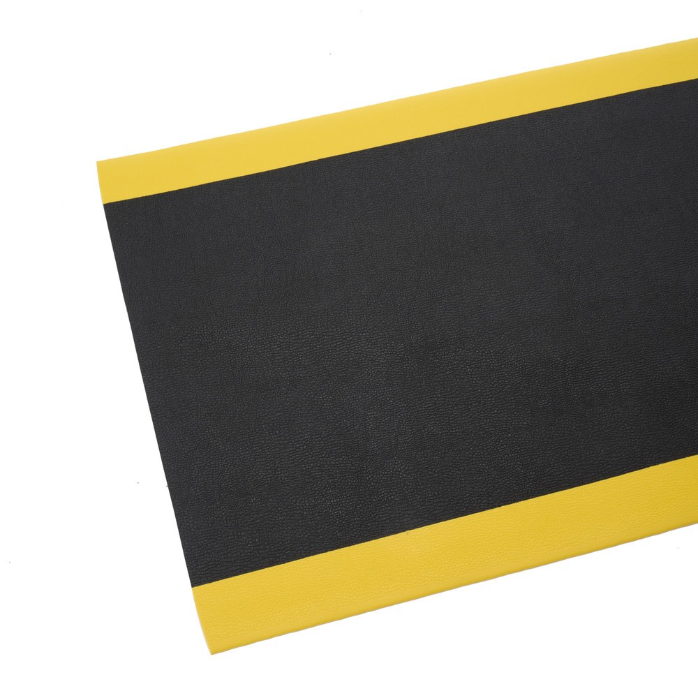 Zdjęcie produktu nr 6: Mata przeciwzmęczeniowa HEMMDAL ErgoSoft Classic, teksturowana, 1-warstwowa, szer. x dł. 900 mm x 18 m, kolor czarny/żółty