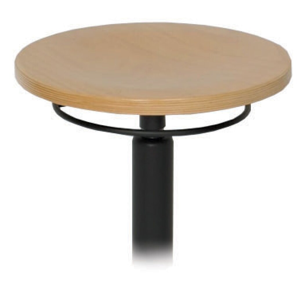 Okrągły taboret HEMMDAL, siedzisko z buku, wysokość siedziska 430–620 mm, kółka Zdjęcie produktu nr 2: Okrągły taboret HEMMDAL, siedzisko z buku, wysokość siedziska 430–620 mm, kółka