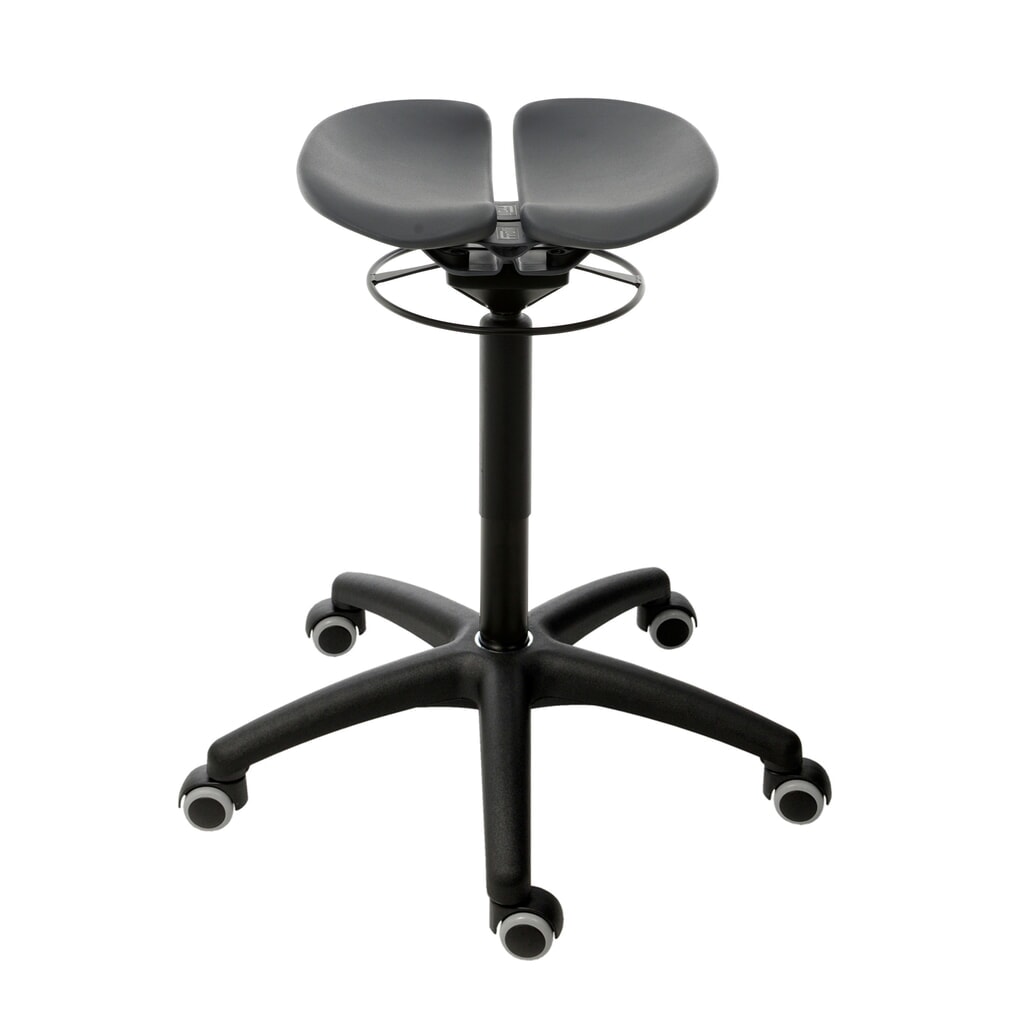 Siedzisko HEMMDAL na elementach sprężystych, siedzisko z tworzywa sztucznego, 2-dzielne, wysokość siedziska 500–680 mm, kółka Zdjęcie produktu: Siedzisko HEMMDAL na elementach sprężystych, siedzisko z tworzywa sztucznego, 2-dzielne, wysokość siedziska 500–680 mm, kółka
