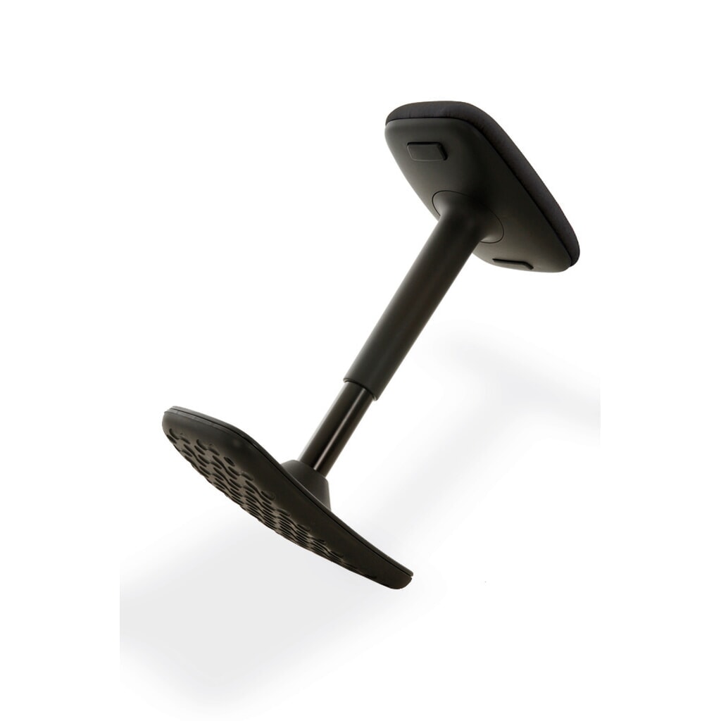 Taboret HEMMDAL, siedzisko ze skóry syntetycznej, wysokość siedziska 560–690 mm, wypukły ślizgacz podłogowy Zdjęcie produktu nr 2: Taboret HEMMDAL, siedzisko ze skóry syntetycznej, wysokość siedziska 560–690 mm, wypukły ślizgacz podłogowy