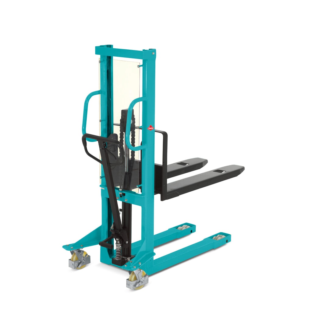 Hydrauliczny wózek widłowy Ameise® PSM 1.0 z masztem pojedynczym, wysokość podnoszenia 1000 mm, udźwig 1000 kg Zdjęcie produktu: Hydrauliczny wózek widłowy Ameise® PSM 1.0 z masztem pojedynczym, wysokość podnoszenia 1000 mm, udźwig 1000 kg