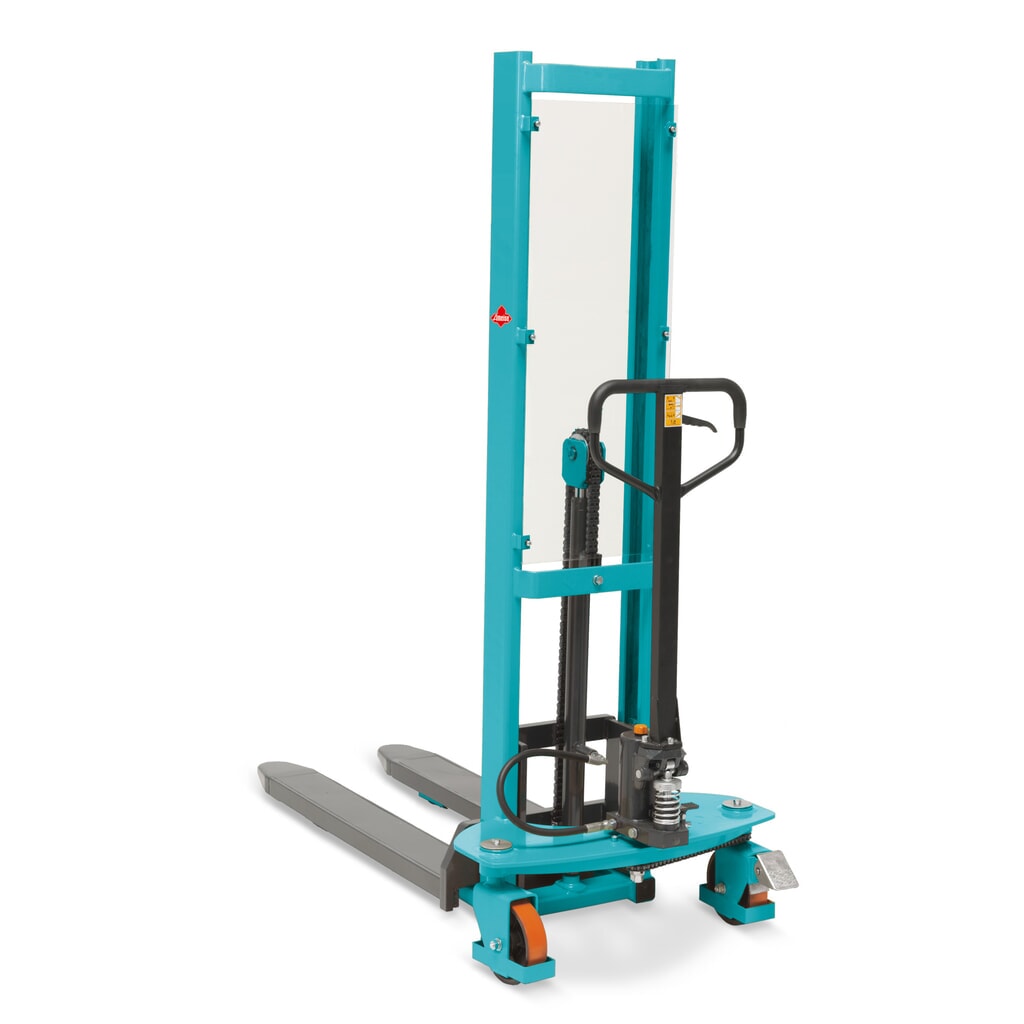 Zdjęcie produktu: Hydrauliczny wózek widłowy Ameise® PSM 1.0 z szybkim unoszeniem i masztem pojedynczym, wysokość podnoszenia 1600 mm, udźwig 1000 kg