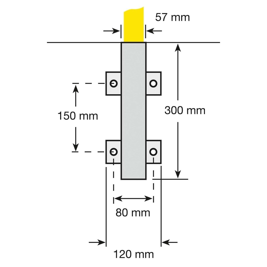 Tuleja wtykowa do kabłąka ochronnego, mocowanego bocznie, wyjmowanego Zdjęcie produktu nr 3: Tuleja wtykowa do kabłąka ochronnego, mocowanego bocznie, wyjmowanego