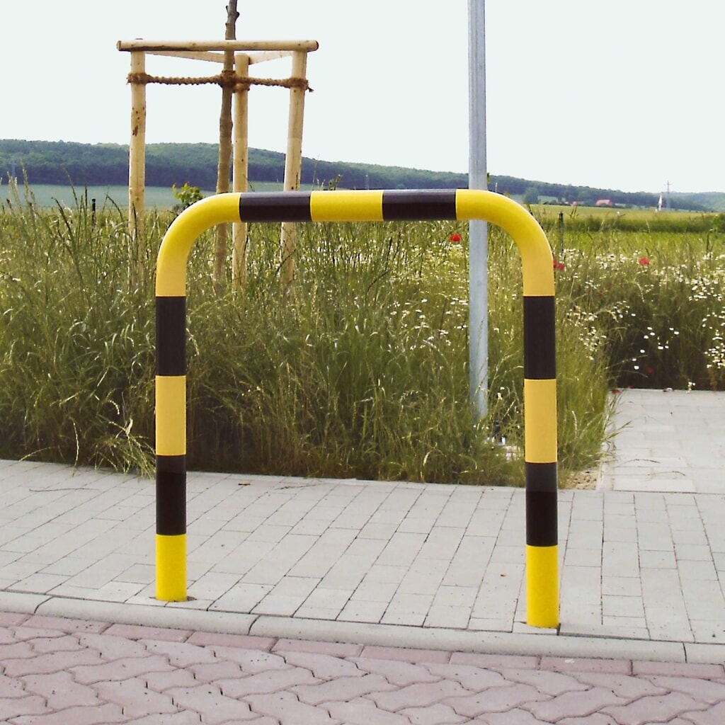 Kabłąk przeciwuderzeniowy do zastosowań na zewnątrz, Ø 76 mm, wys. x szer. 1200 x 1000 mm Zdjęcie produktu nr 3: Kabłąk przeciwuderzeniowy do zastosowań na zewnątrz, Ø 76 mm, wys. x szer. 1200 x 1000 mm