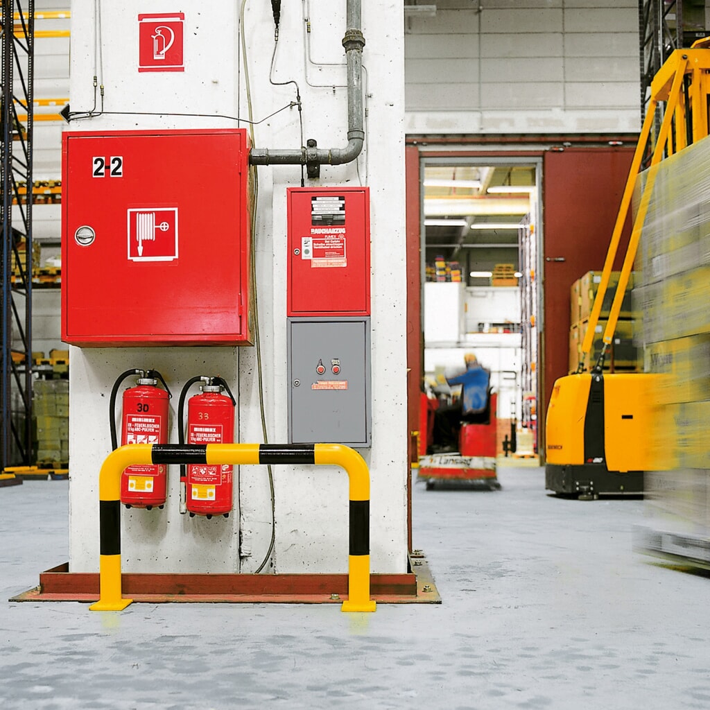 Zdjęcie produktu nr 3: Kabłąk przeciwuderzeniowy do zastosowań w pomieszczeniach, Ø 108 mm, wys. x szer. 600 x 2000 mm