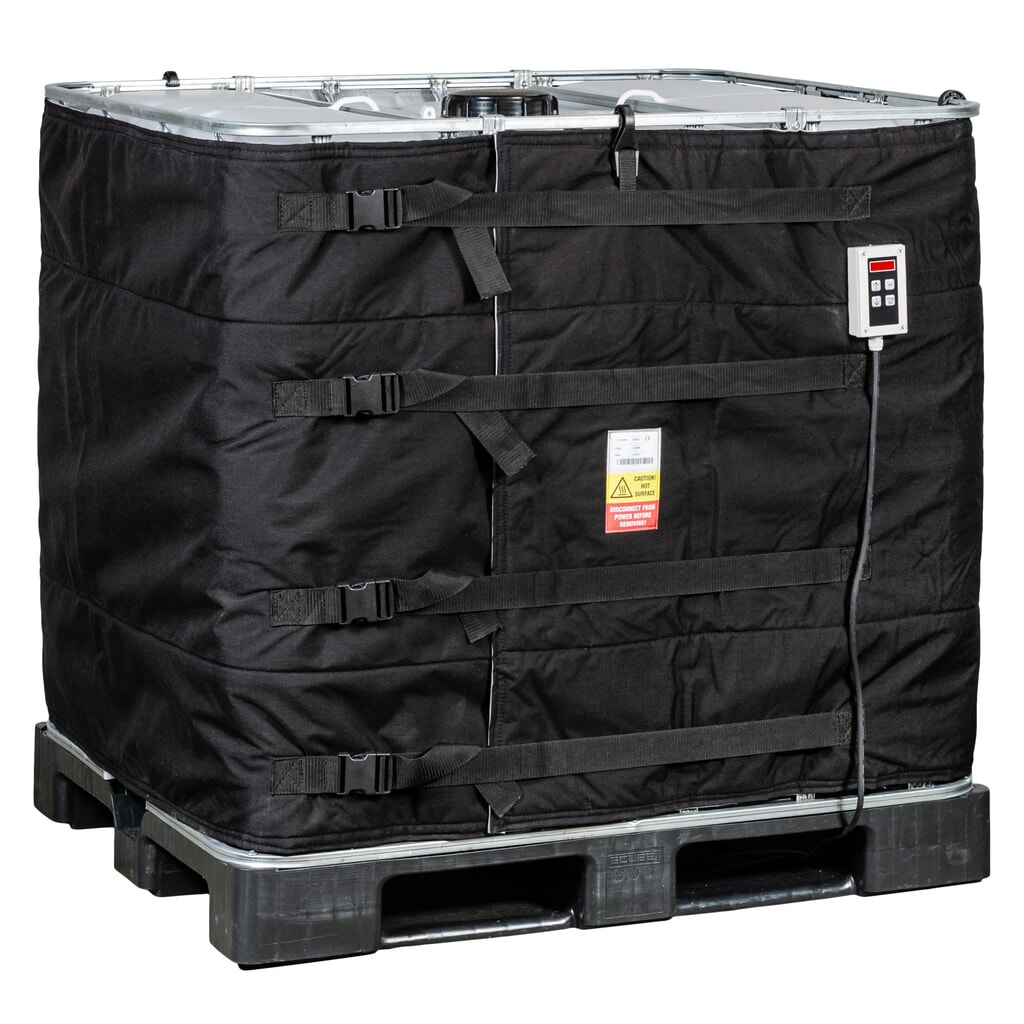 Zdjęcie produktu: Kołnierz grzewczy do kontenerów IBC Kuhlmann z cyfrowym sterownikiem, 1000 l, 0–40ºC, 230 V, 1300 W, dł. x wys. 4400 x 1000 mm