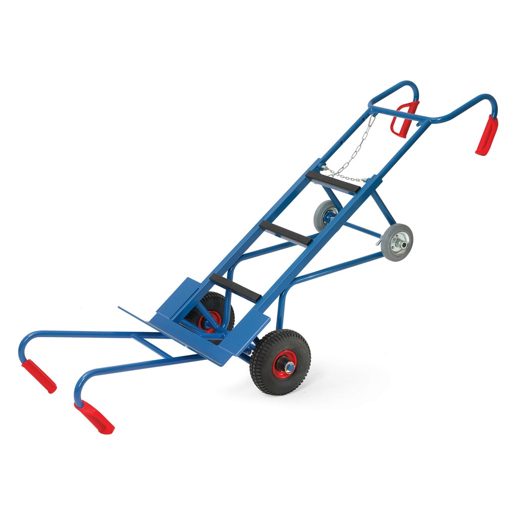 Zdjęcie produktu nr 4: Kompletny zestaw fetra® Wózek na sprzęt, udźwig 400 kg, szufla szer. x gł. 550 x 190 mm