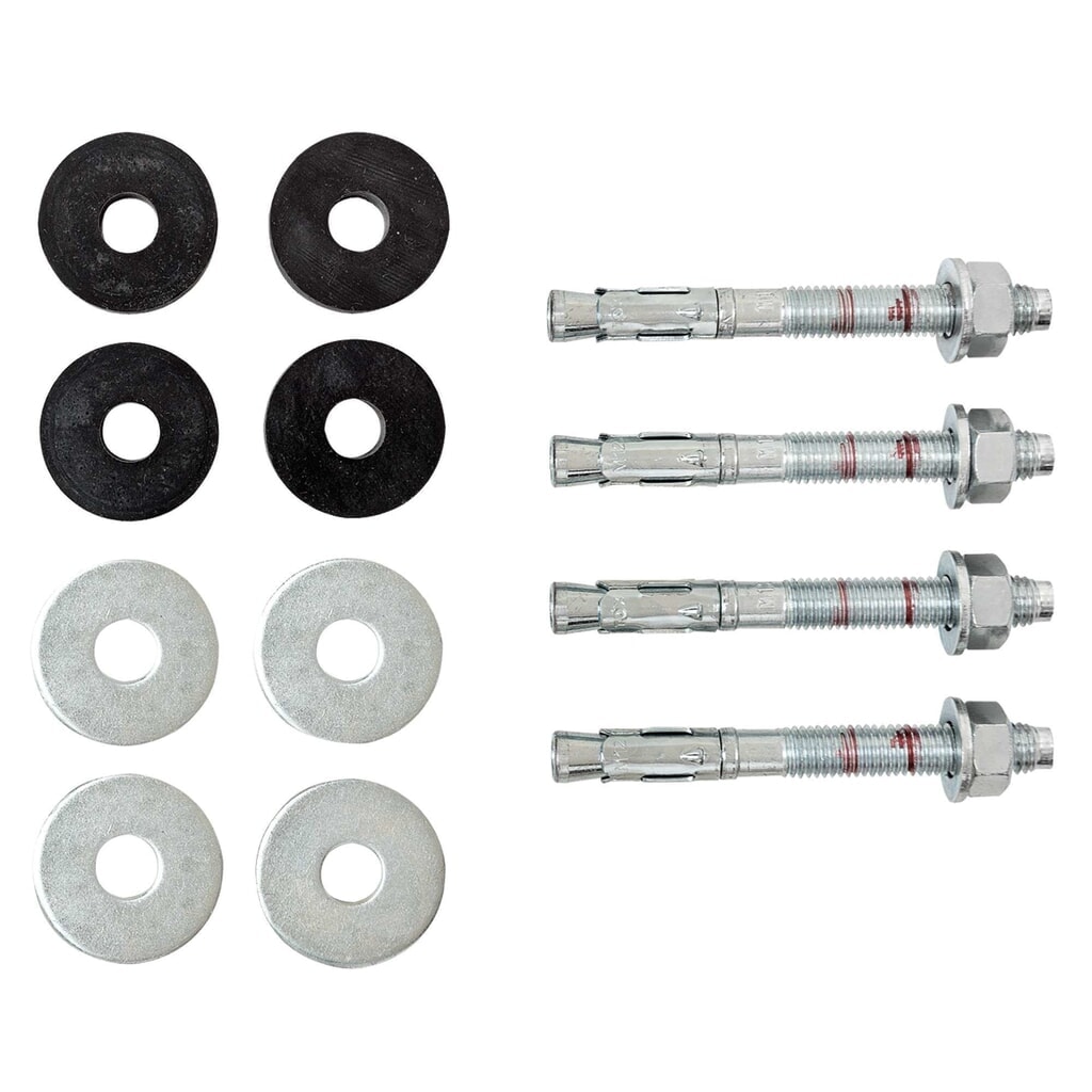 Kotwa rozprężna MORAVIA FLEX do betonowych posadzek, zestaw 4 sztuk, Ø x dł. 12 x 110 mm, z gumowymi buforami o średnicy 40 mm, wraz z podkładkami oraz nakrętkami Zdjęcie produktu nr 4: Kotwa rozprężna MORAVIA FLEX do betonowych posadzek, zestaw 4 sztuk, Ø x dł. 12 x 110 mm, z gumowymi buforami o średnicy 40 mm, wraz z podkładkami oraz nakrętkami