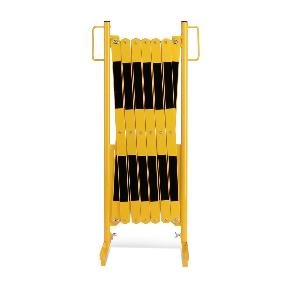 Zdjęcie produktu nr 1: Krata nożycowa, obustronna podstawa, szerokość 4000 mm, czarna/żółta